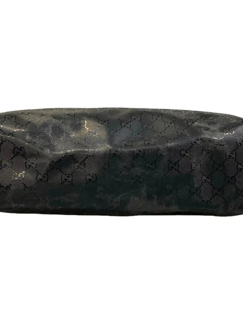 GUCCI Imprime 211137 Black PVC Leather Shoulder Bag - Picture 5 of 15